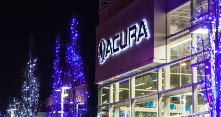 acura dealership christmas lights light knights